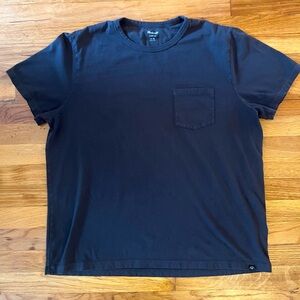 Madewell Allday Crewneck Pocket Tee - Black in Men’s size XL